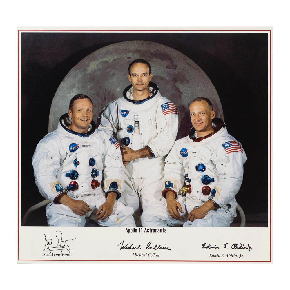 Apollo 11 Astronaut Crew Vintage Reproduction Photo
