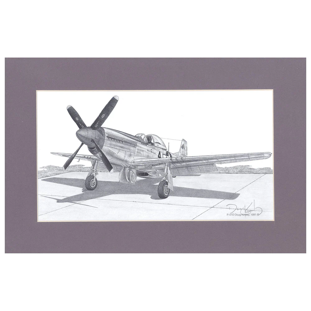 Kinsley P-51D 12x19 Matted Print
