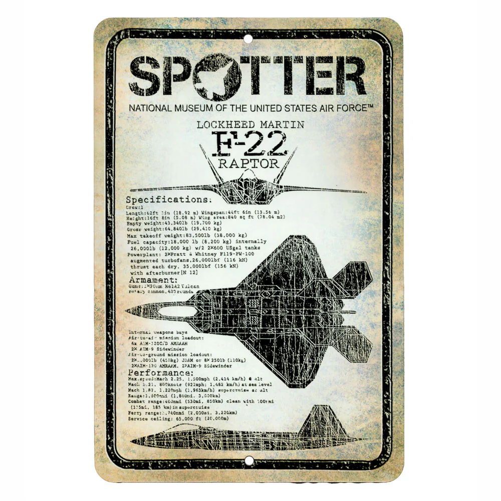 Spotter Tin Signs (Various Aircraft) - Image 4