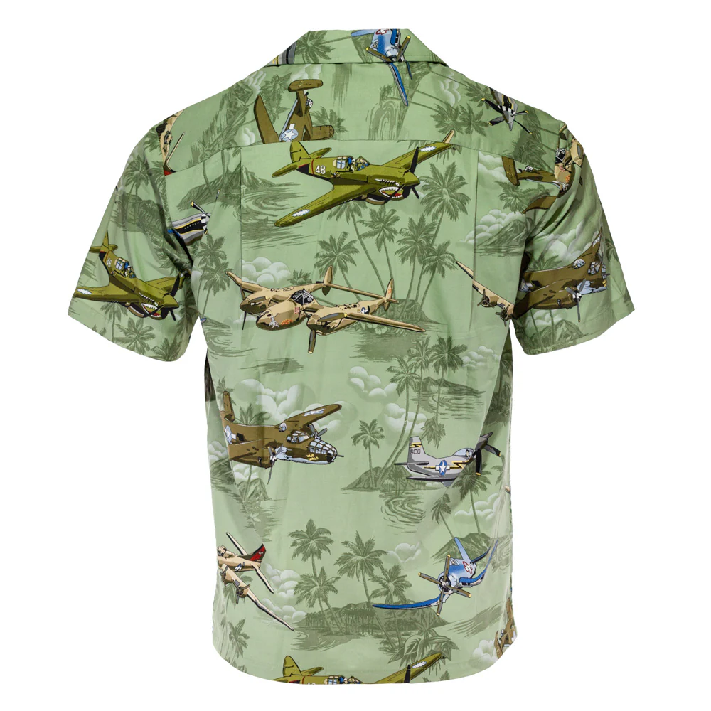 WWII Bomber Hawaiian Aloha Shirt - Image 2